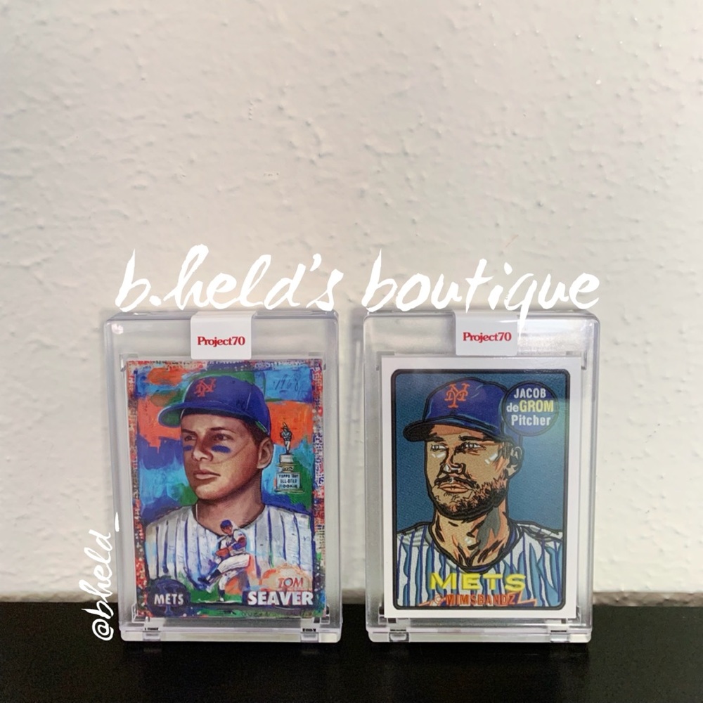 2 Topps Project 70 2021 Baseball Cards NY Mets (deGrom & Seaver) New NWT